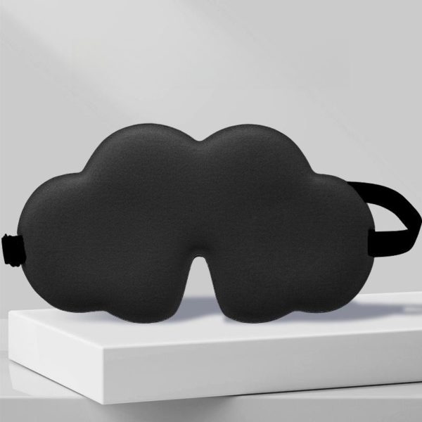 Soft Cloud Shape Blackout Fitted Sleeping Eye Mask