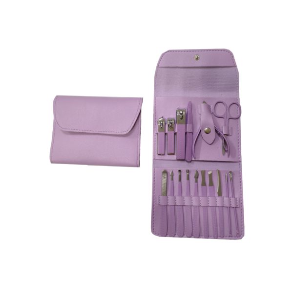 Multicolor Stainless Steel Snap Manicure 16-Piece Set