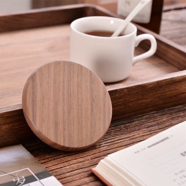 Wooden Insulated Round Coasters 3.5 inches