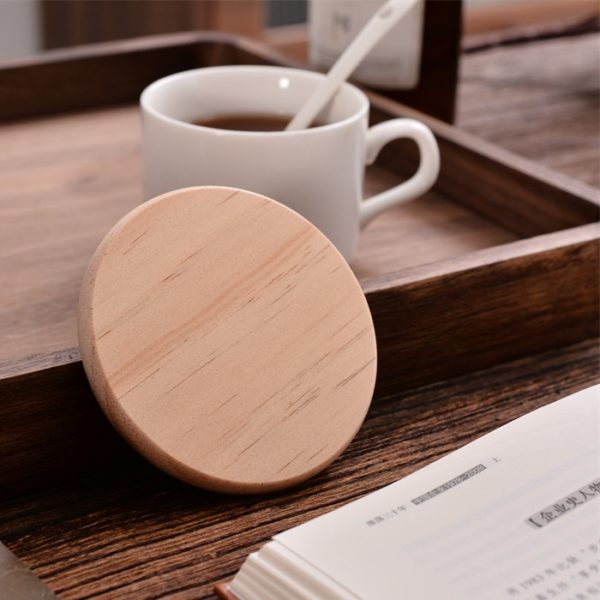 Wooden Insulated Round Coasters 3.5 inches