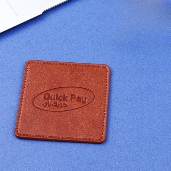 PU Leather Insulated Square Coaster