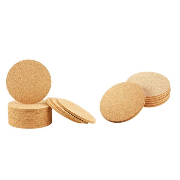 Eco-Friendly Primary Color Cork Coaster 3.5 inches