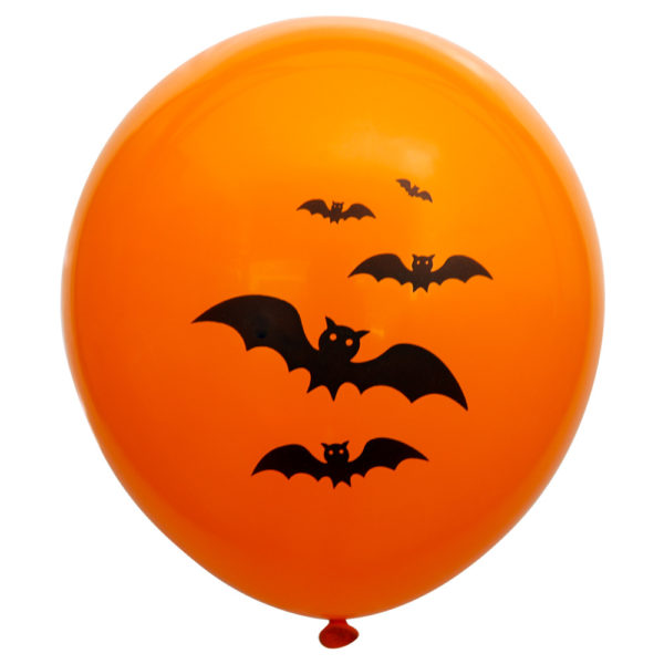 Orange 12 inches Halloween Pumpkin Balloons Cat Balloons for Party