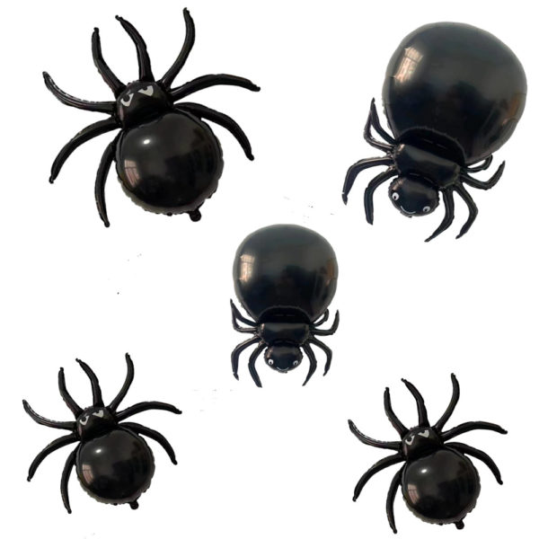 Halloween Balloons Spider Shaped Aluminum Foil Balloons