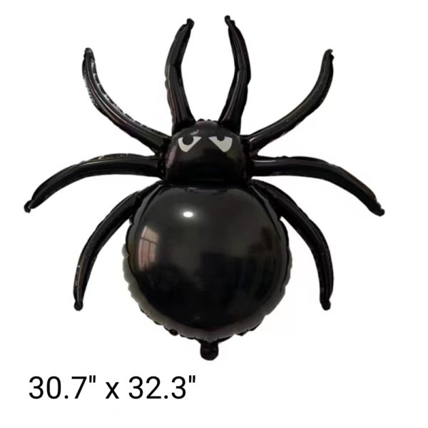 Halloween Balloons Spider Shaped Aluminum Foil Balloons