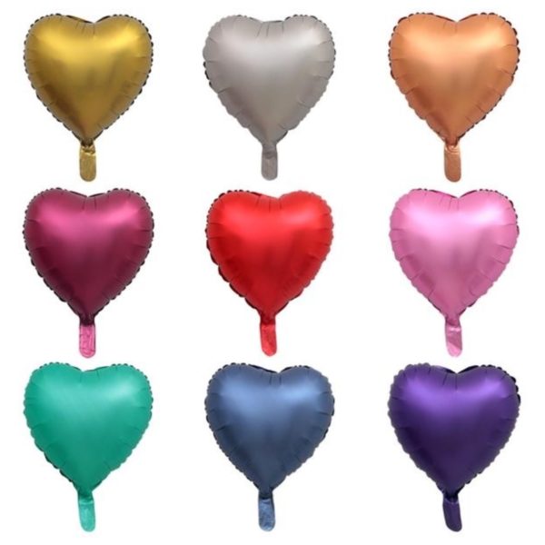 Multicolor Heart Shaped 18 inches Aluminum Foil Balloon