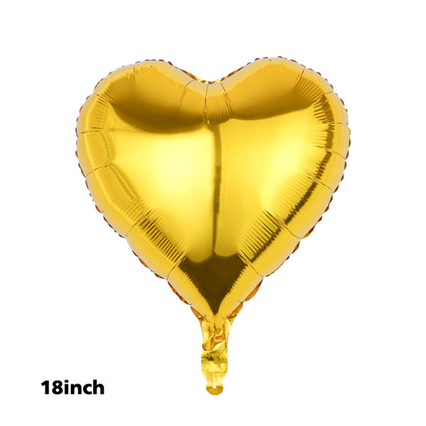 Multicolor Heart Shaped 18 inches Aluminum Foil Balloon