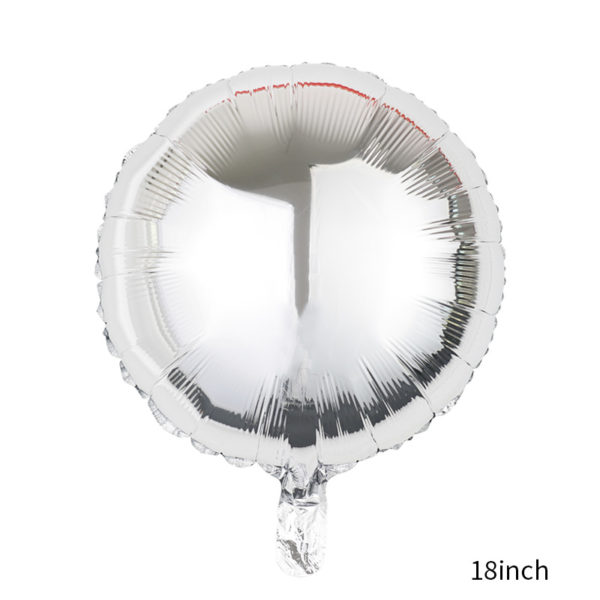 Multicolor Round 18 inches Aluminum Foil Balloon