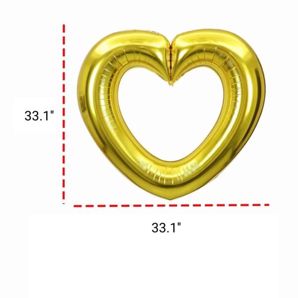 Multicolor Heart Loop Shaped Aluminum Foil Balloon for Party