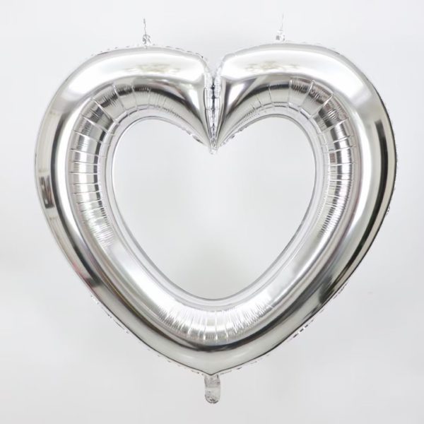 Multicolor Heart Loop Shaped Aluminum Foil Balloon for Party