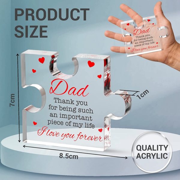 Transparent Puzzle Acrylic Paperweight Decoration