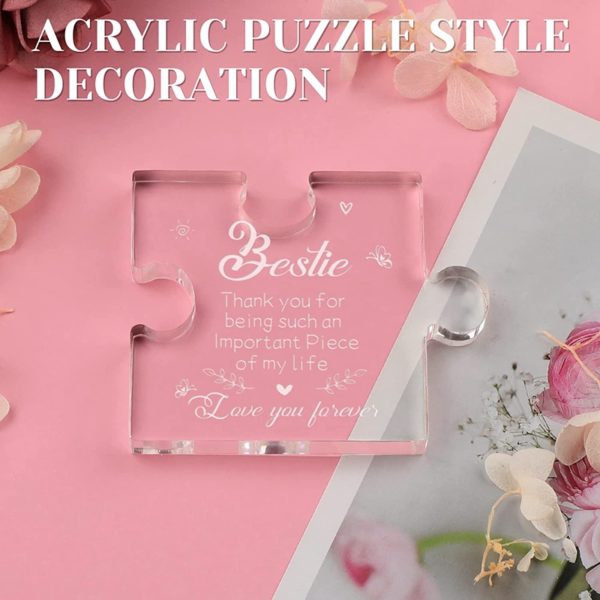 Transparent Puzzle Acrylic Paperweight Decoration