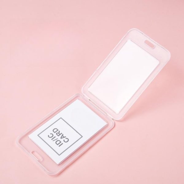 Transparent PVC Card Holder with Lanyard