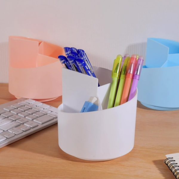 Creative Spiral PVC Pen Holder Makeup Collector