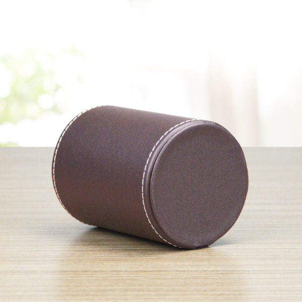 PU Black&Brown Cylindrical Pen Holder