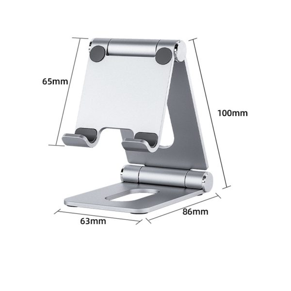 Multicolor Aluminum Alloy Double Foldable Phone Holder