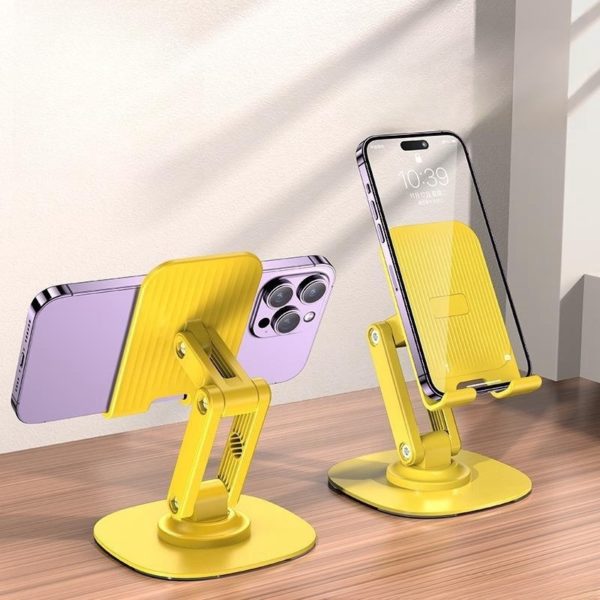 Multicolor Plastic ABS Rotatable Phone Holder With Silicone Non-slip Pad