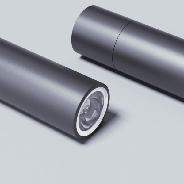 Simple Mini Cylindrical Aluminum Flashlight