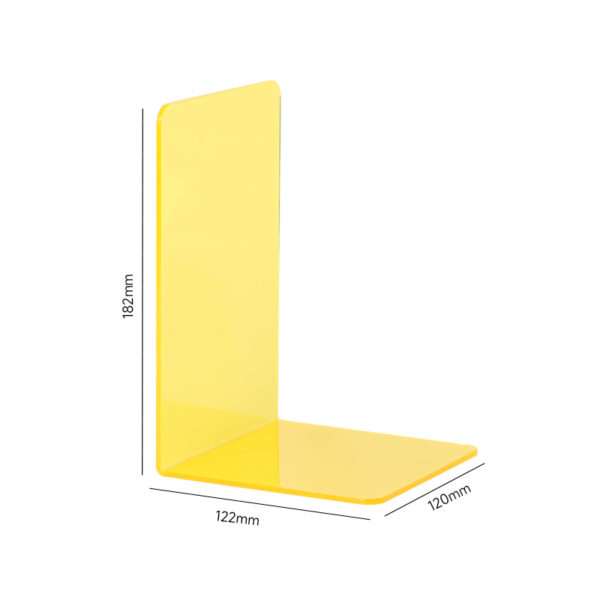 Multicolor Simple Transparent Acrylic Sturdy Bookend