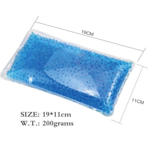 Multicolor Rectangular Gel Beads Hot/Cold Packs 4.3x7.5 inches