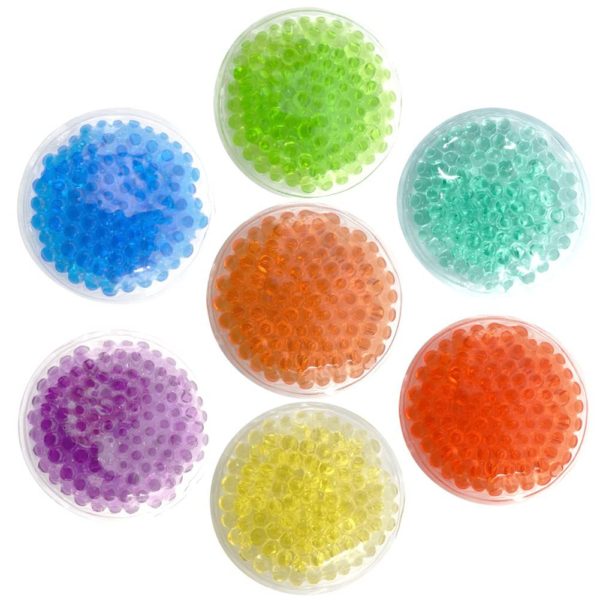 Multicolor Round Gel Beads Hot/Cold Packs 3x3 inches