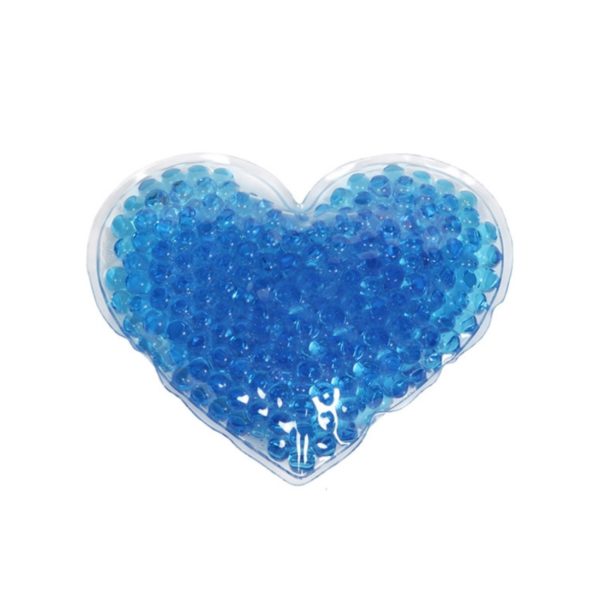 Multicolor Heart Shaped Gel Beads Hot/Cold Packs 3.9x4.5 inches