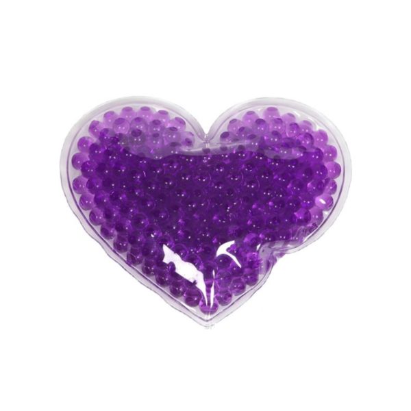 Multicolor Heart Shaped Gel Beads Hot/Cold Packs 3.9x4.5 inches