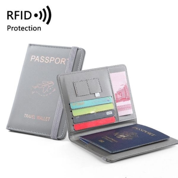 Multicolor Popular Travel Waterproof FRID ID and Passport Holder Wallet