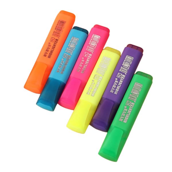 Multicolor Smooth Bright Highlighter for School and Office