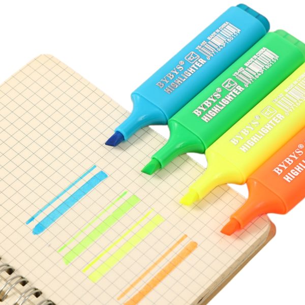 Multicolor Smooth Bright Highlighter for School and Office