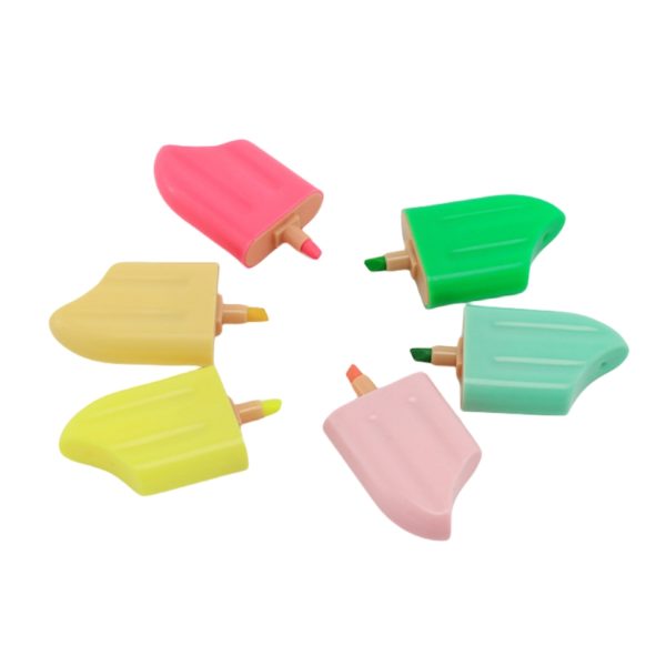 Multicolor Creative Popsicle Shaped Smooth and Bright Highlighter