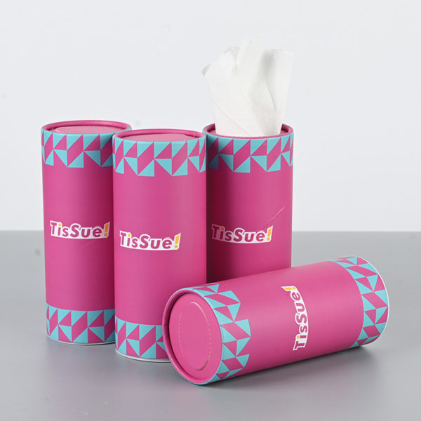 Customized Cylindrical Tissue Paper Canister for Restaurant&Office - Image 2