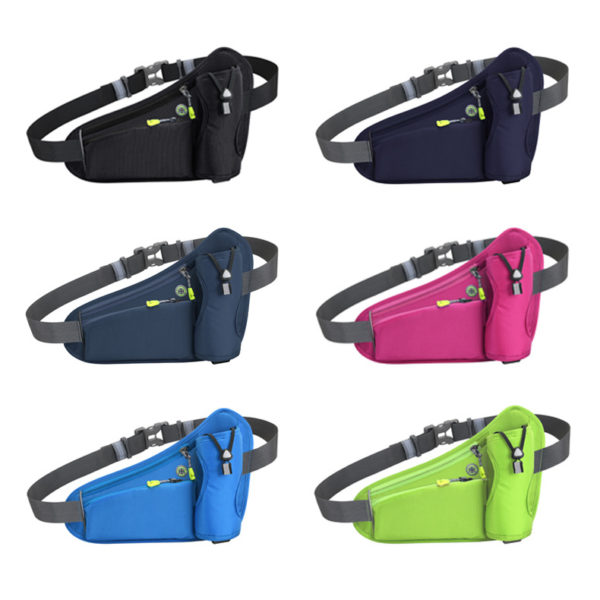 Multicolor Outdoor Fanny Bag Belt Pack with Bottle Holder