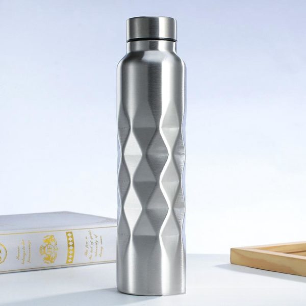 Extra Large Capacity Stainless Steel Water Bottle with 3D Pattern