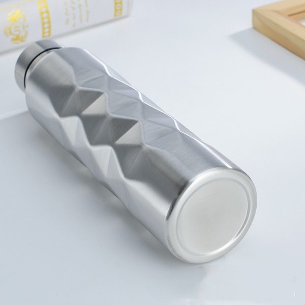 Extra Large Capacity Stainless Steel Water Bottle with 3D Pattern