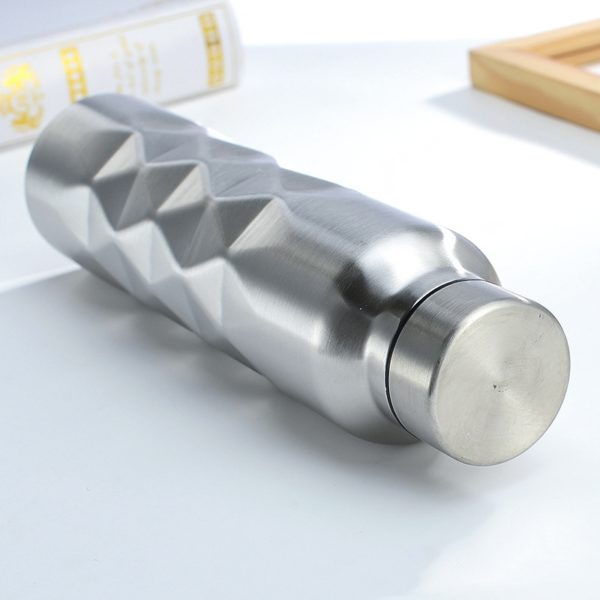 Extra Large Capacity Stainless Steel Water Bottle with 3D Pattern