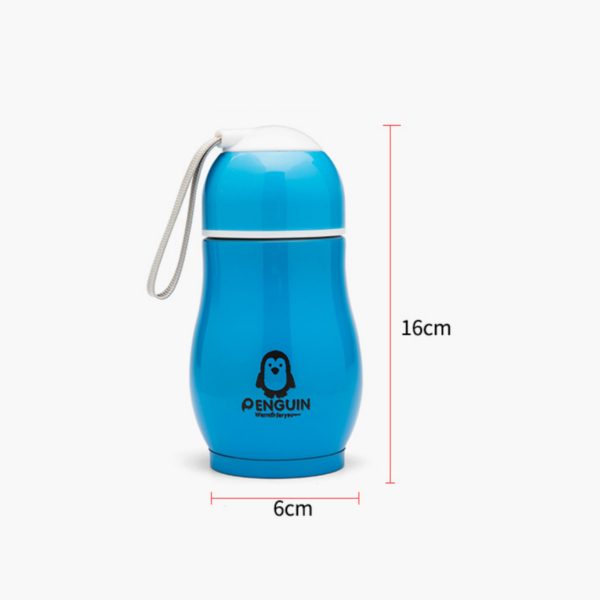 Mini Cute Multicolor Stainless Steel Vacuum Bottle with Lanyard for Kids