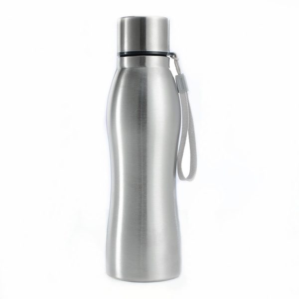 Large Capacity Stainless Steel Single Wall Water Bottle with Lanyard