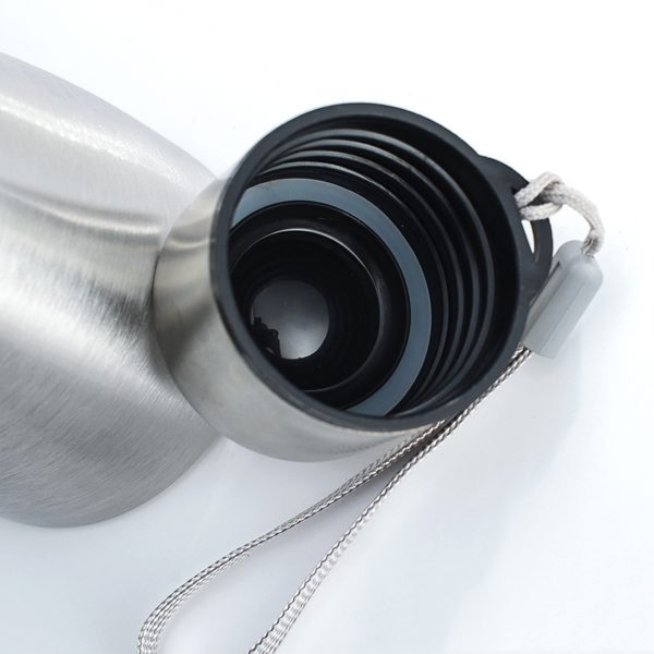 Large Capacity Stainless Steel Single Wall Water Bottle with Lanyard