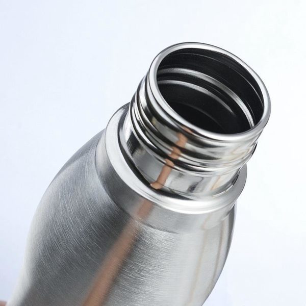 Large Capacity Stainless Steel Single Wall Water Bottle with Lanyard