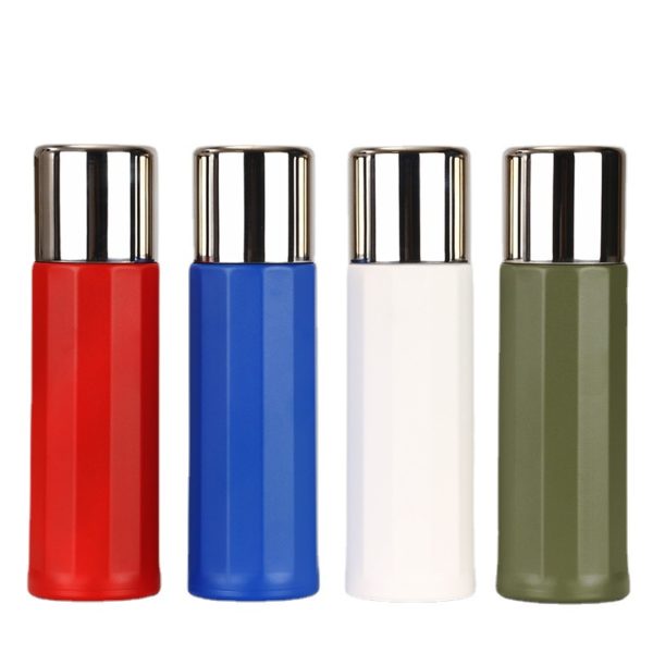 Multicolor Stainless Steel Vacuum Bottle with Pop-Up Lid for Outdoor