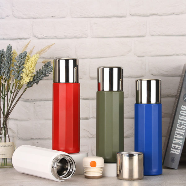 Multicolor Stainless Steel Vacuum Bottle with Pop-Up Lid for Outdoor