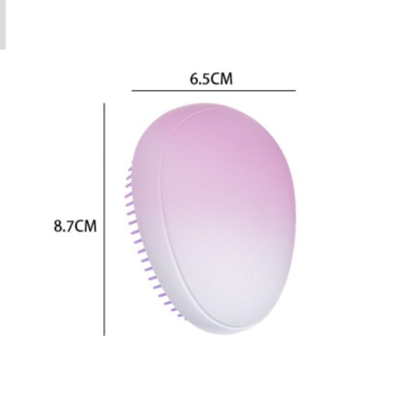 Multicolor Mini Portable Egg-Shaped Paddle Brush Airbag Massage Comb