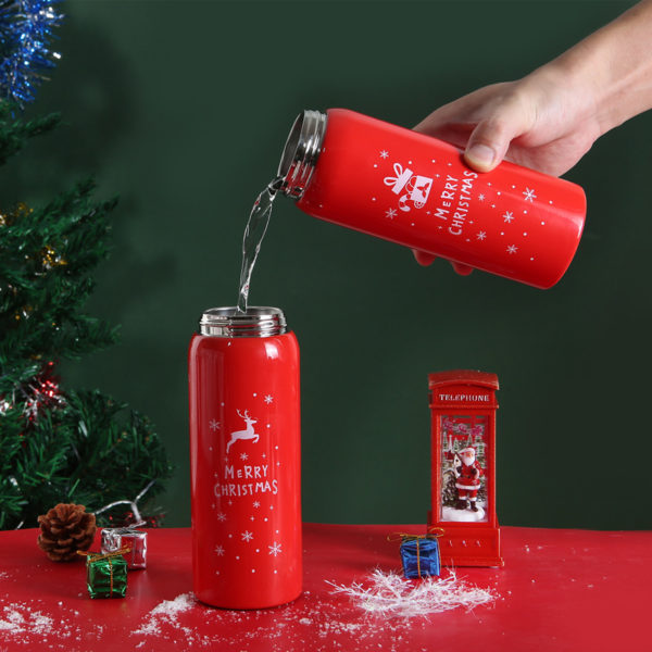 Creative Christmas Stainless Steel Insulated Gift Bottle-14oz