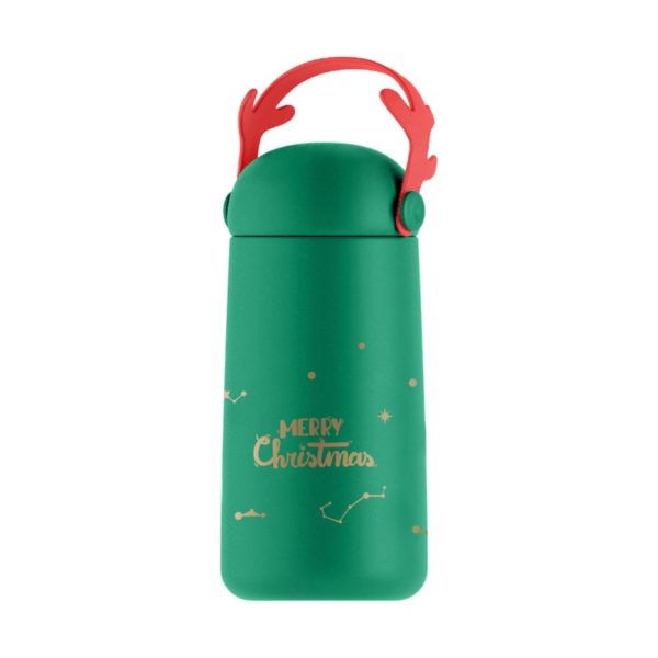 Cute Cartoon Christmas Antlers Stainless Steel Insulated Mug