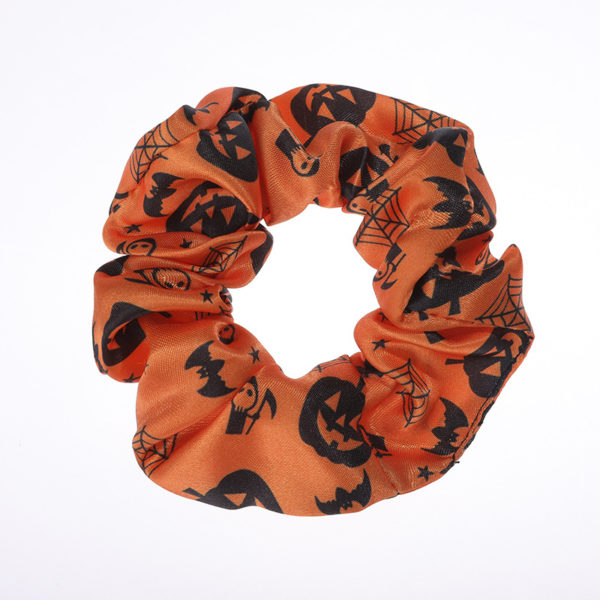 Halloween Full Color Satin Scrunchy