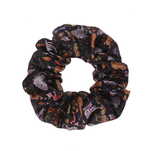 Halloween Full Color Satin Scrunchy