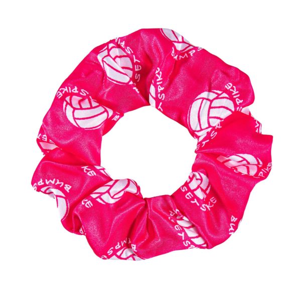 Custom Full Color Football Satin Scrunchy