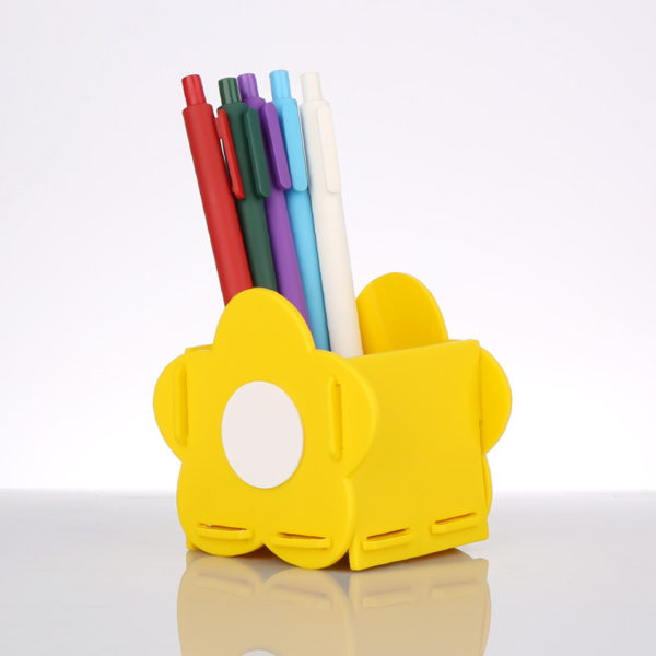 Silicone Cute Flower Organizer Pencil Holder