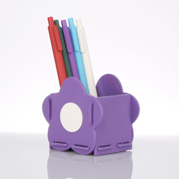 Silicone Cute Flower Organizer Pencil Holder